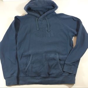 North Face Blue Pullover Hoodie SZ Mens Large